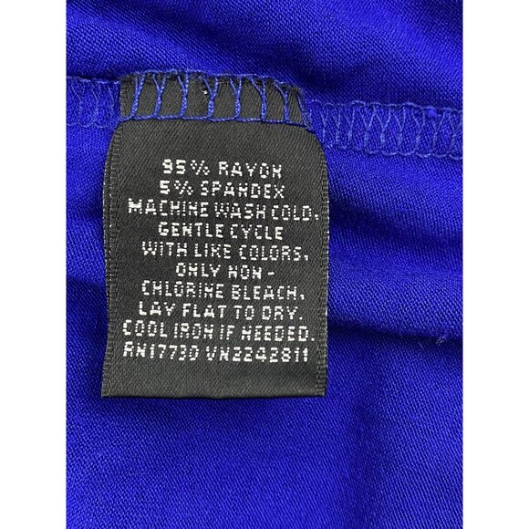 Massimo XS Vibrant Blue Open Front Cardigan With Long Sleeves & Asymmetric Hem - Picture 3 of 10